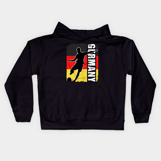 German Soccer Team Germany Flag Jersey Football Fans Kids Hoodie by snnt